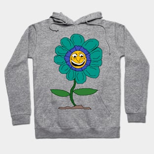 evil smiling face flower Hoodie